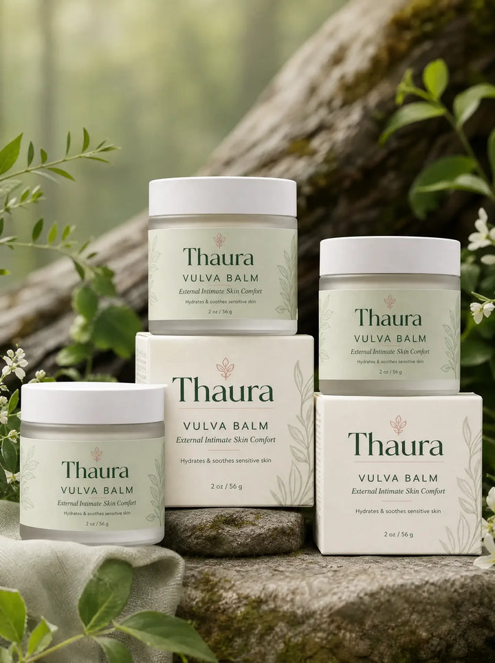 thaura vulva balm product display mobile